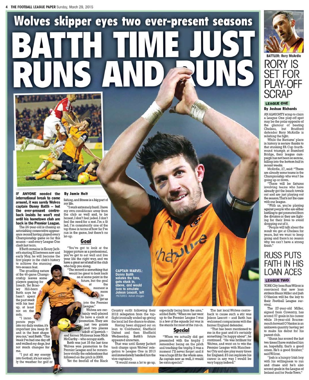 The Football League Paper Preview Pages