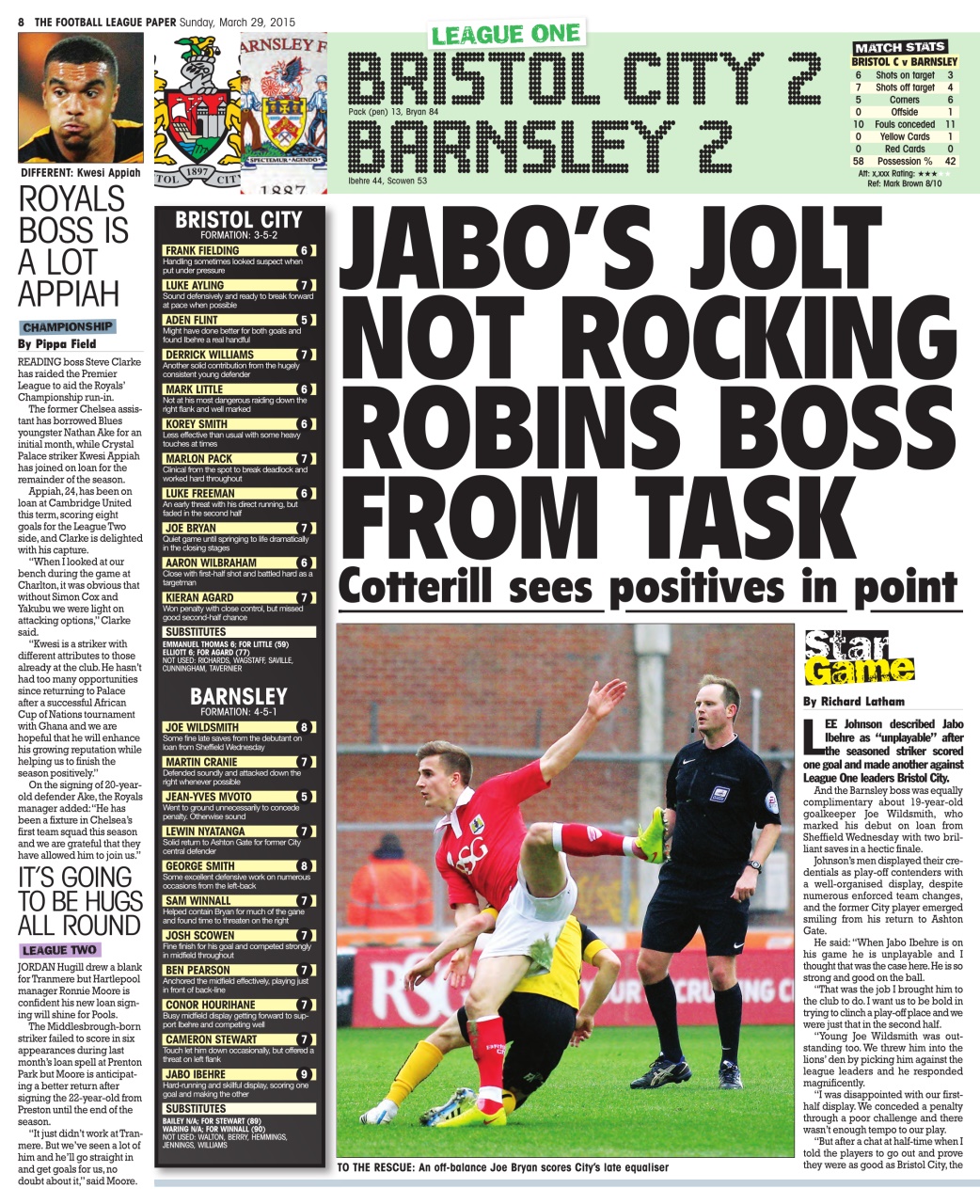 The Football League Paper Preview Pages