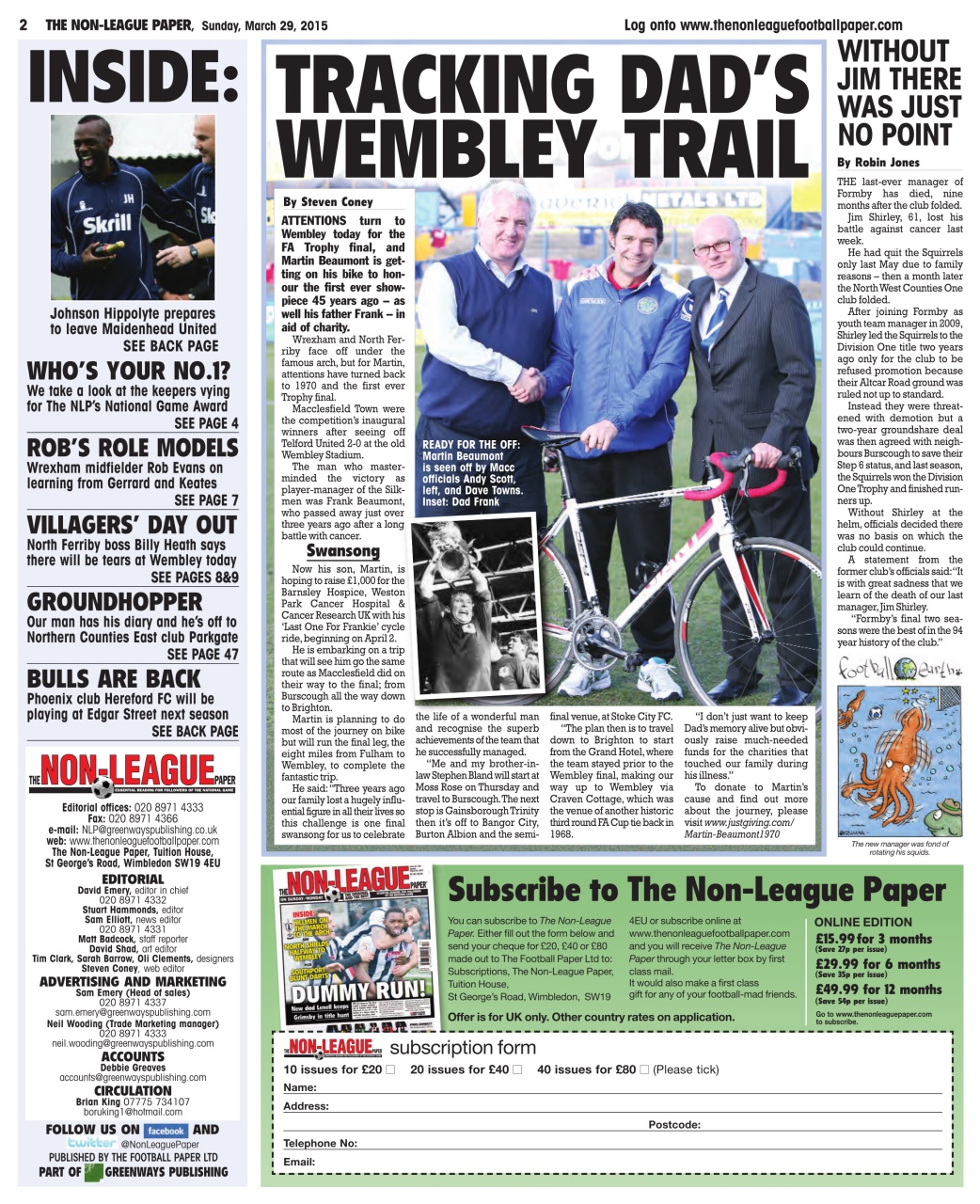 The Non-League Football Paper Preview Pages