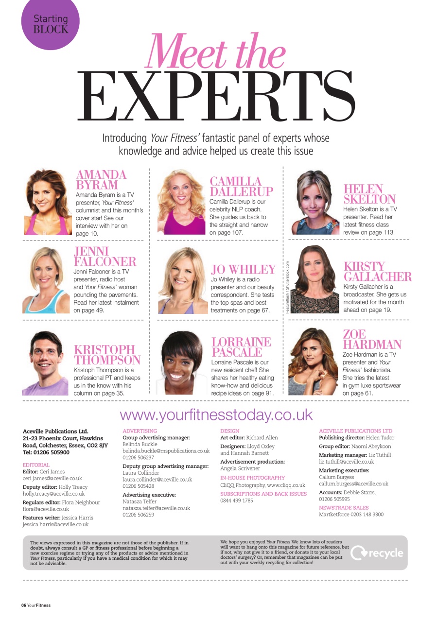 Health & Wellbeing Preview Pages