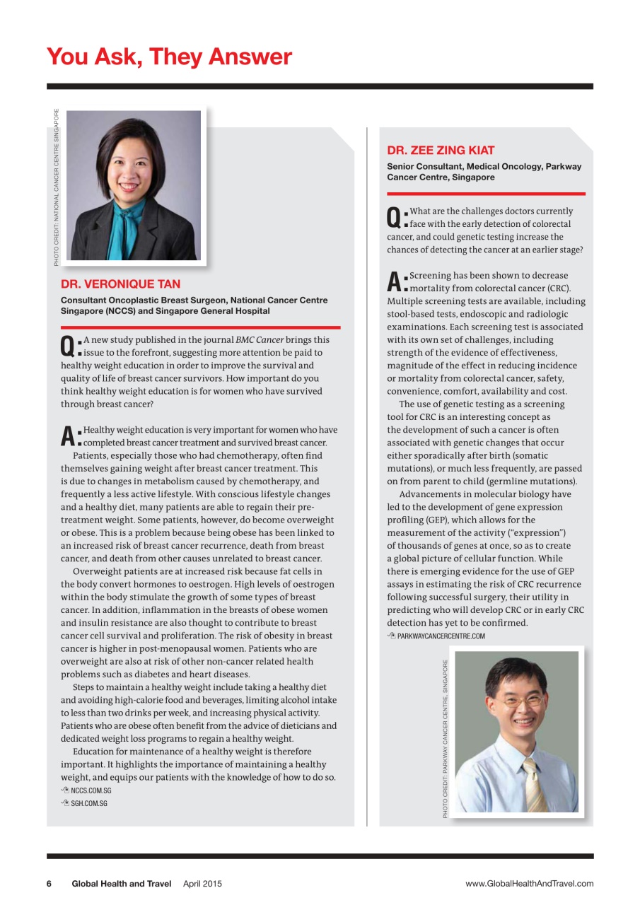 Global Health and Travel Preview Pages