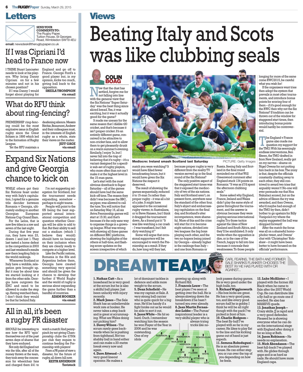 The Rugby Paper Preview Pages