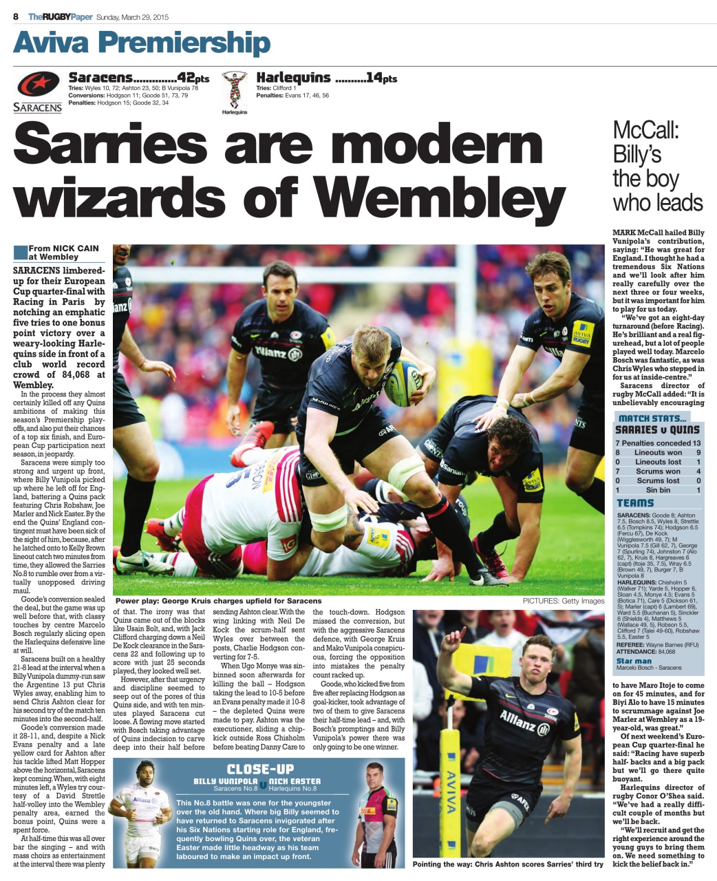 The Rugby Paper Preview Pages
