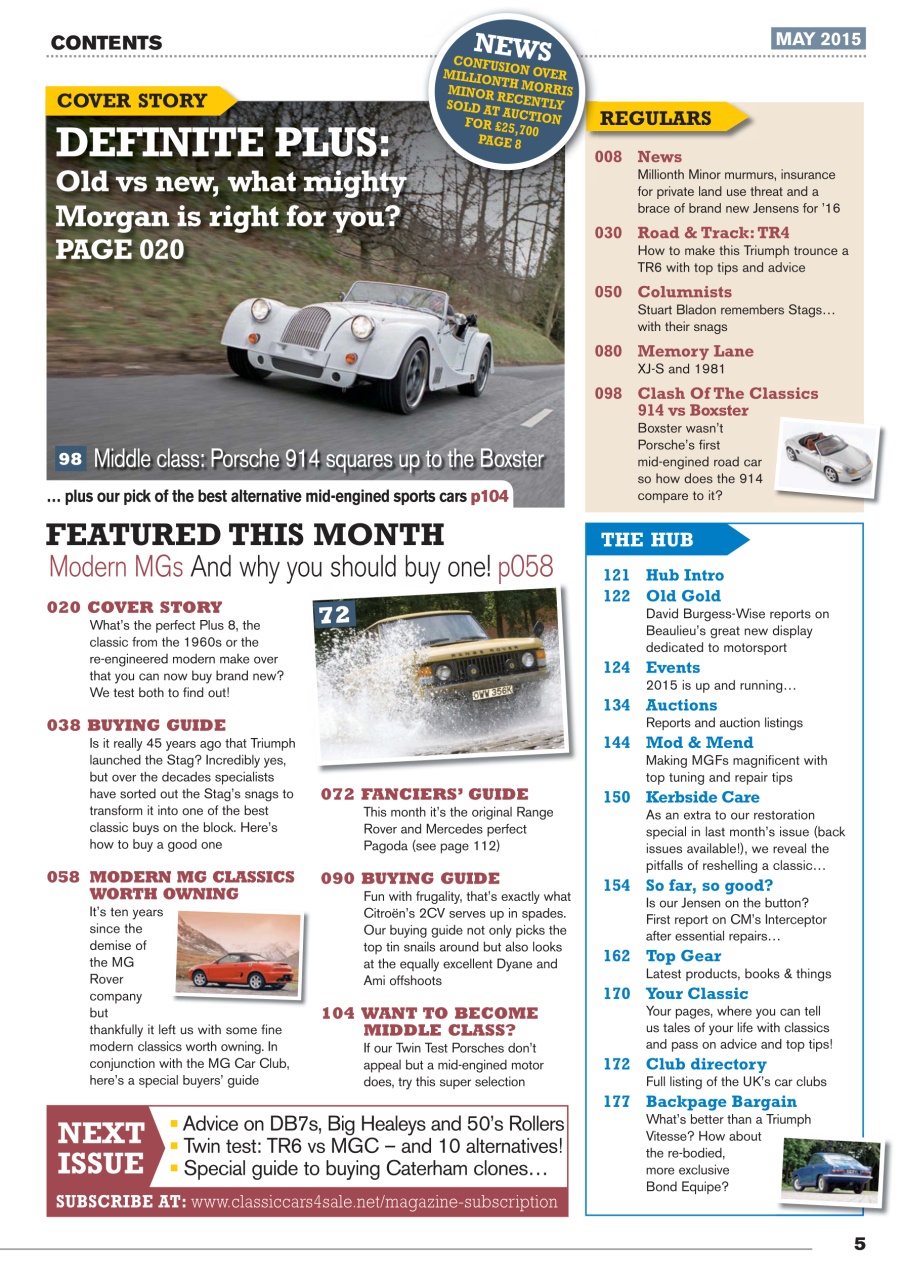 Classic Motoring Preview Pages