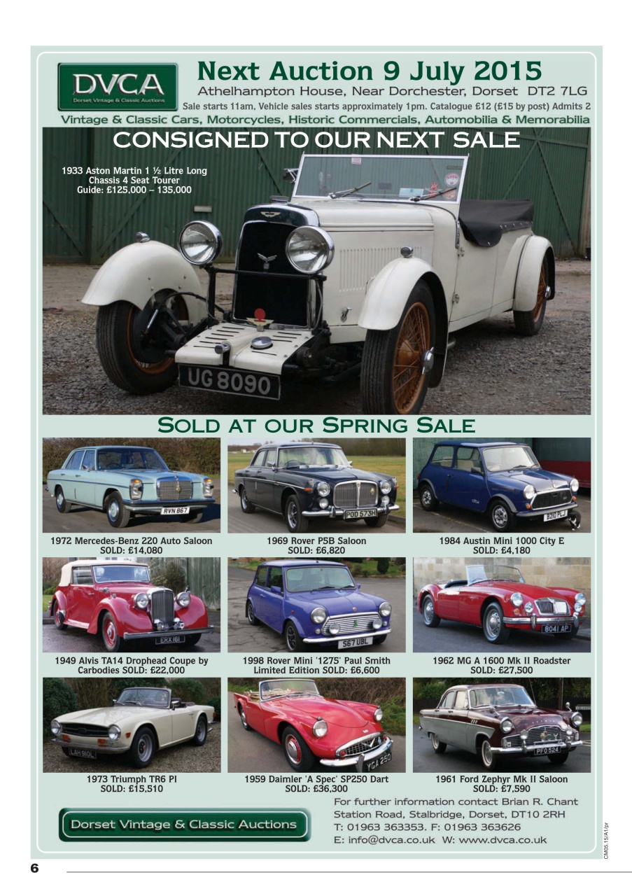 Classic Motoring Preview Pages