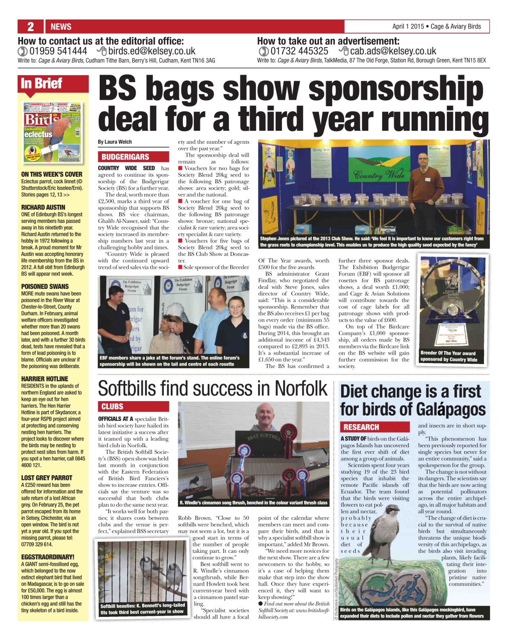 Cage & Aviary Birds Preview Pages