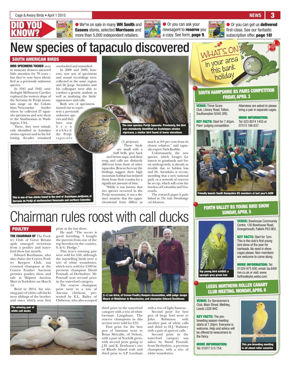 Cage & Aviary Birds Preview Pages