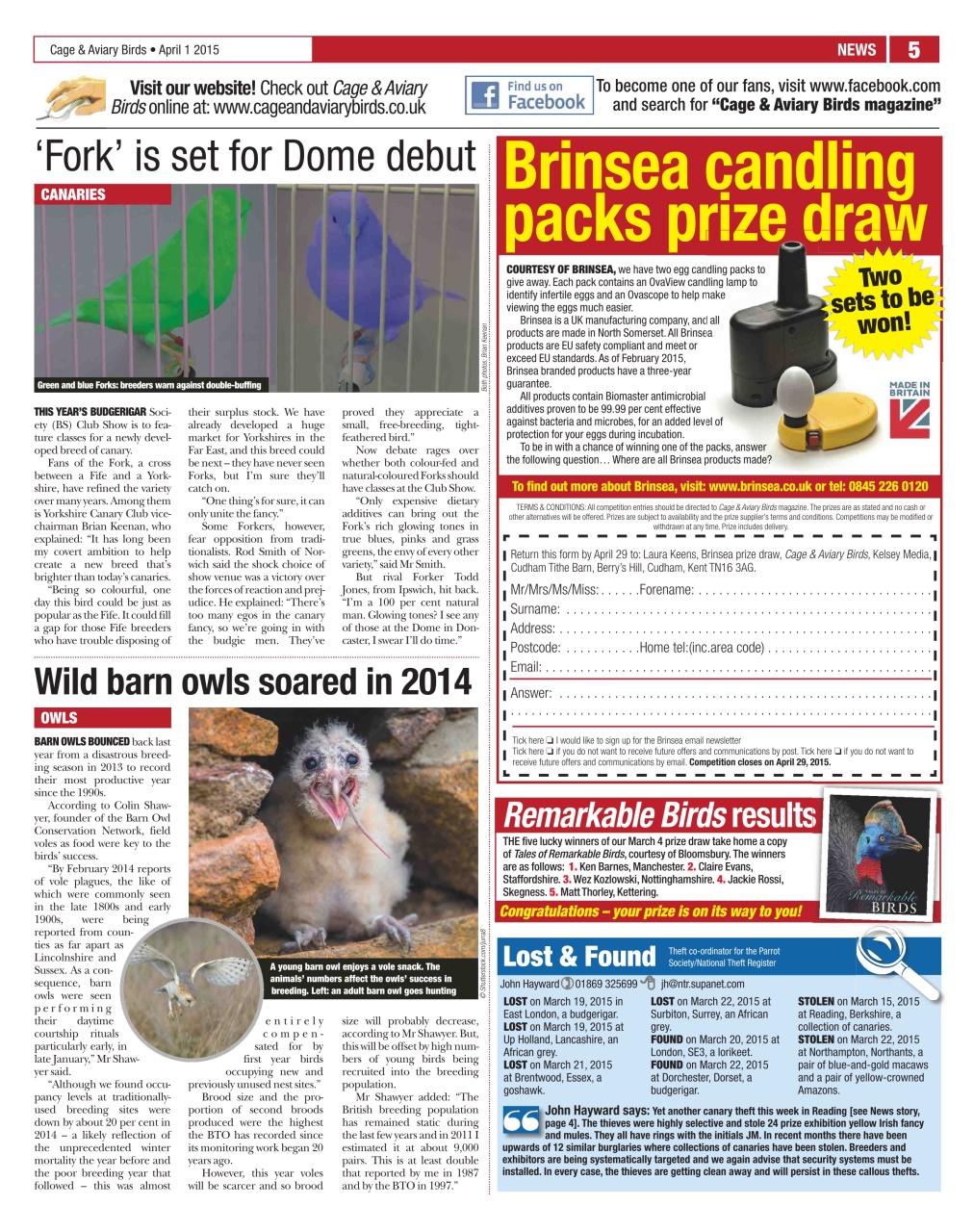 Cage & Aviary Birds Preview Pages