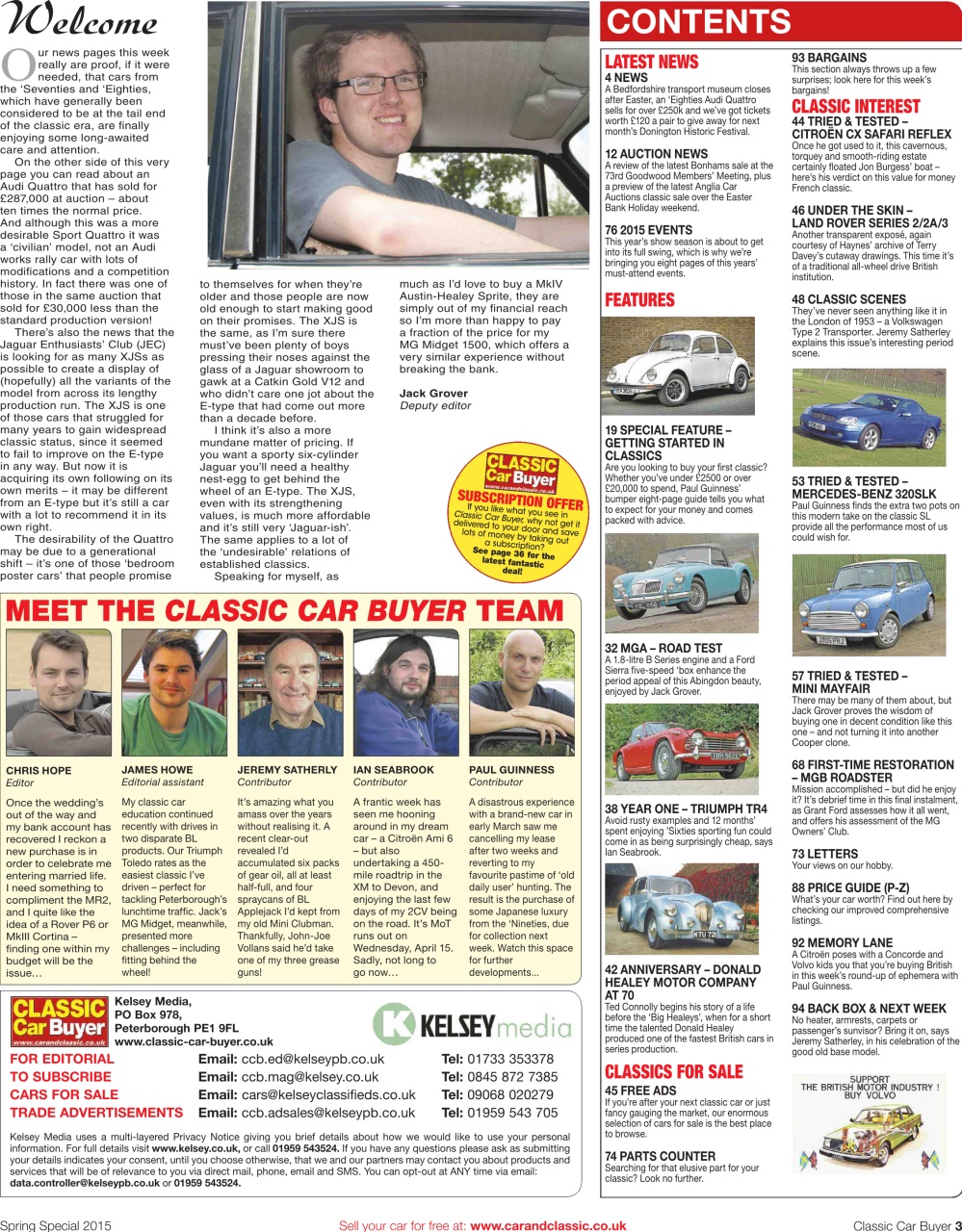 Classic Car Buyer Preview Pages