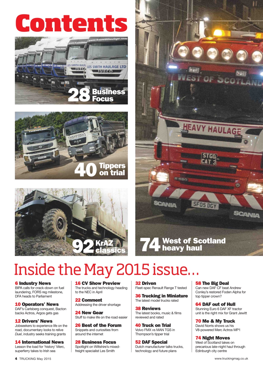 Trucking Magazine Preview Pages