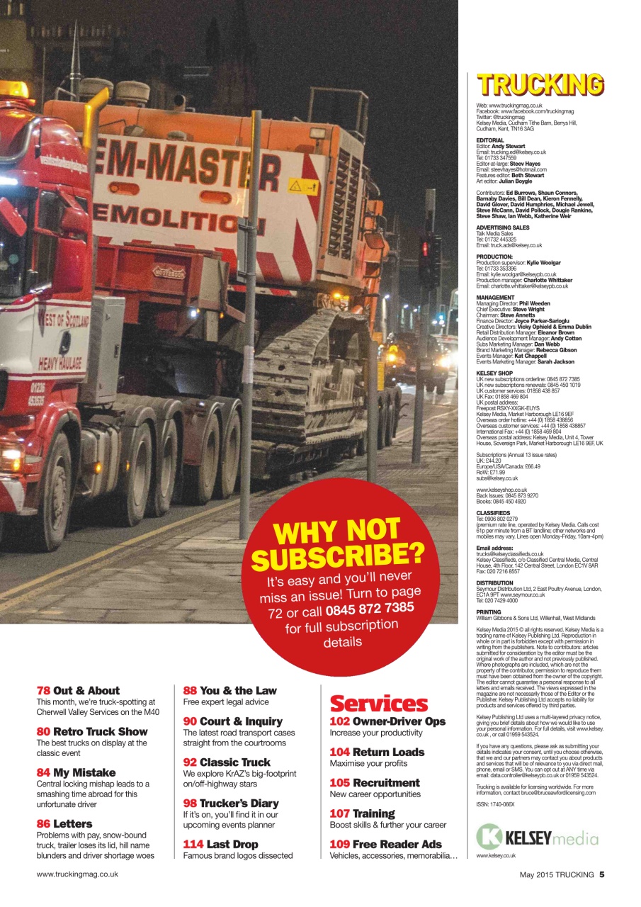 Trucking Magazine Preview Pages