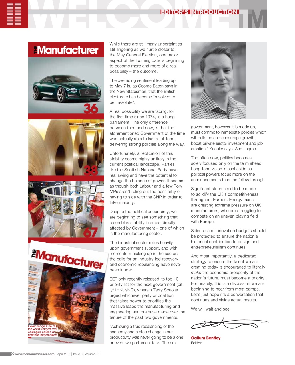 The Manufacturer Preview Pages