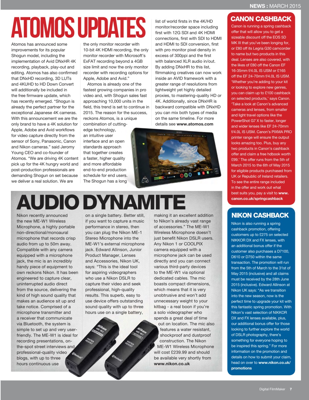 Digital FilmMaker Preview Pages