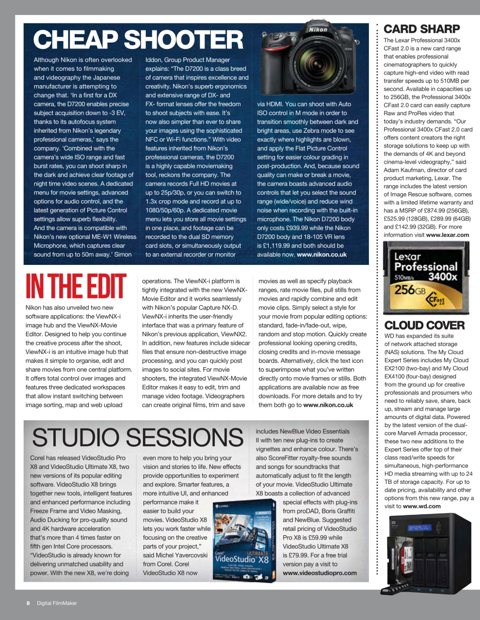 Digital FilmMaker Preview Pages