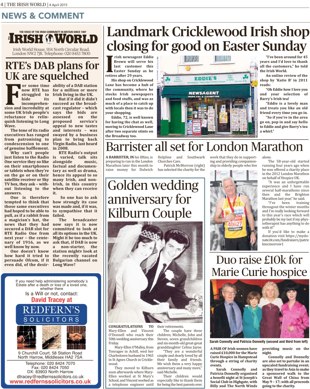 Irish World Preview Pages