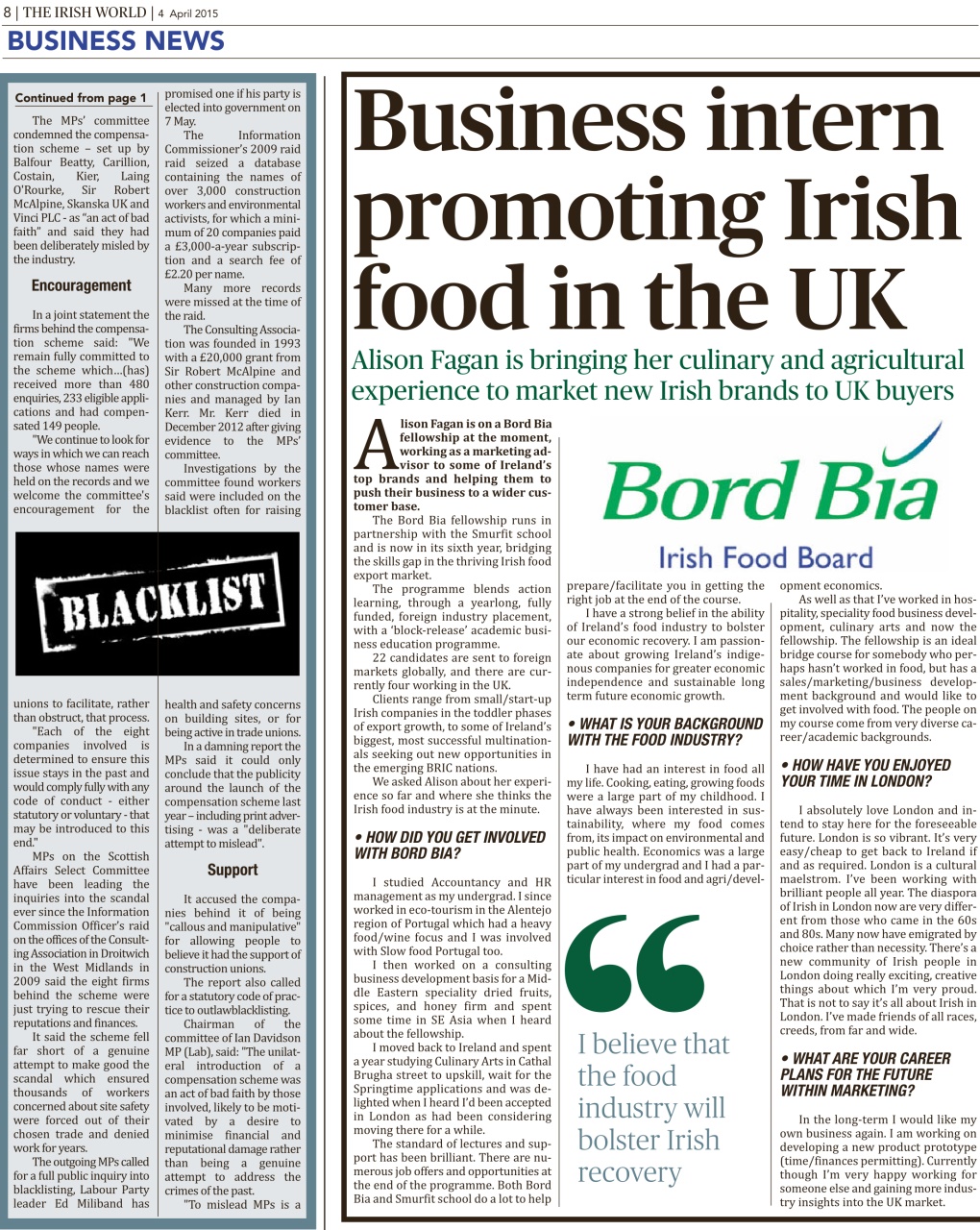 Irish World Preview Pages