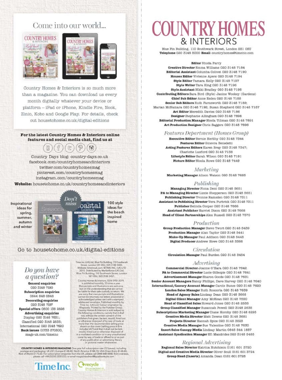 Country Homes & Interiors Preview Pages