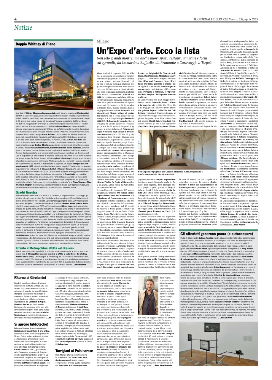Il Giornale Dell’Arte Preview Pages