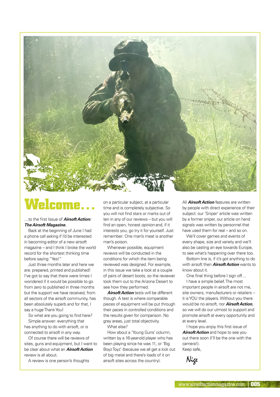 Airsoft Action Preview Pages