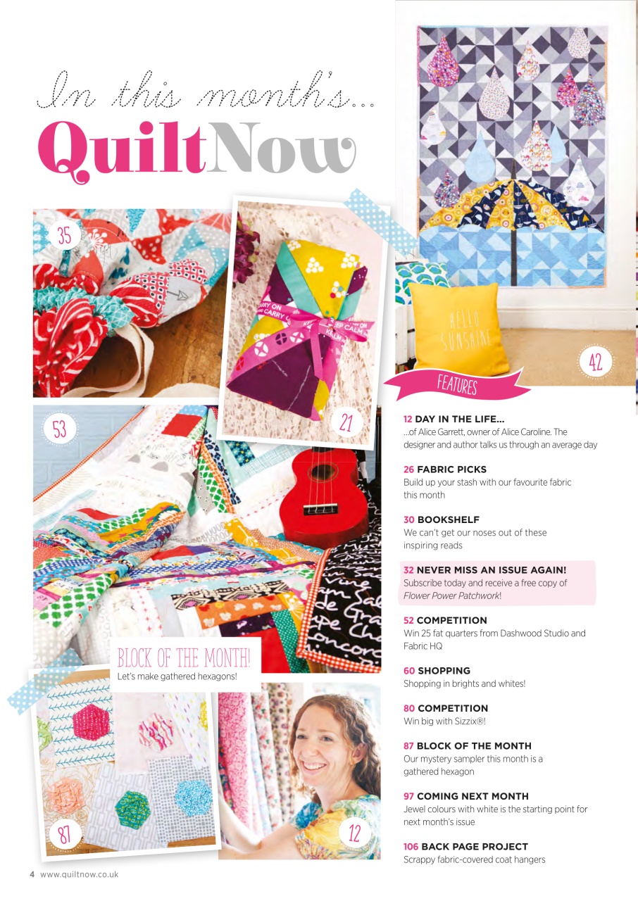 Quilt Now Preview Pages