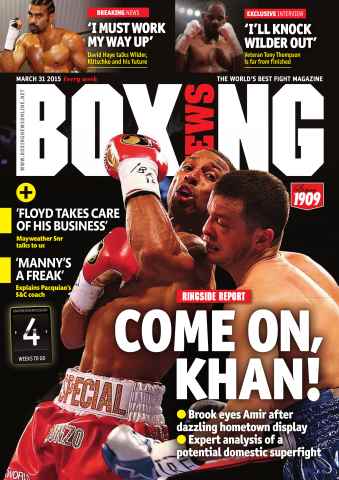 Boxing News issue March 31 2015