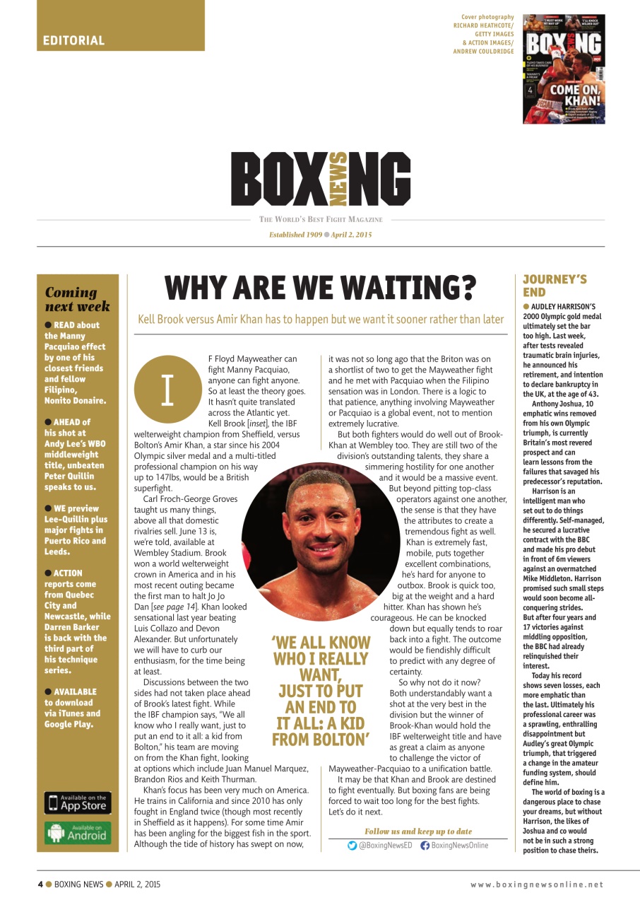 Boxing News Preview Pages