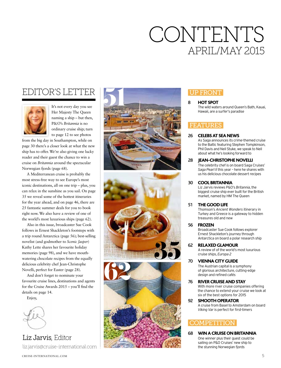 Cruise & Travel Preview Pages