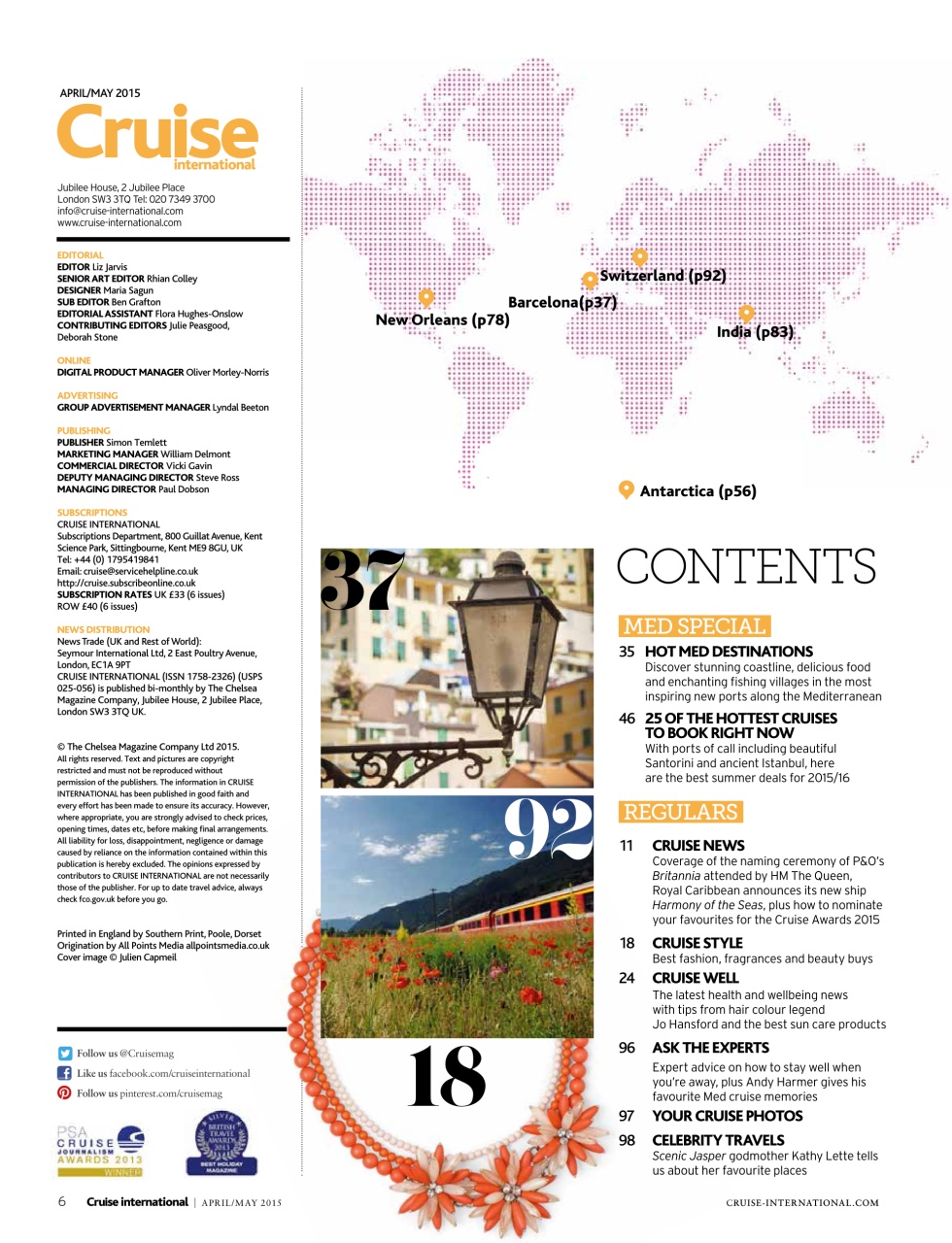 Cruise & Travel Preview Pages