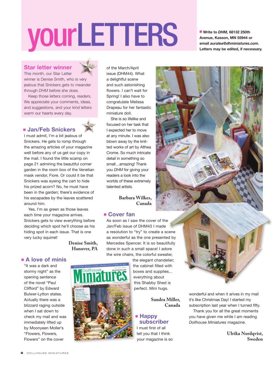 Dollhouse Miniatures Preview Pages