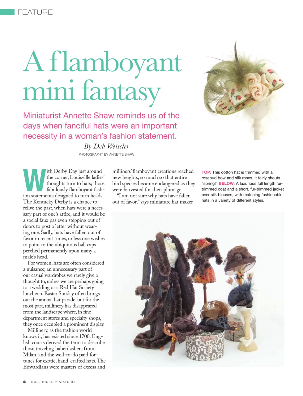 Dollhouse Miniatures Preview Pages