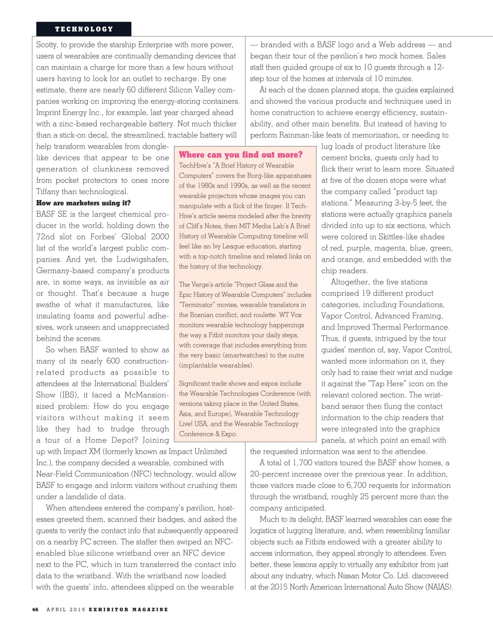 EXHIBITOR Magazine Preview Pages