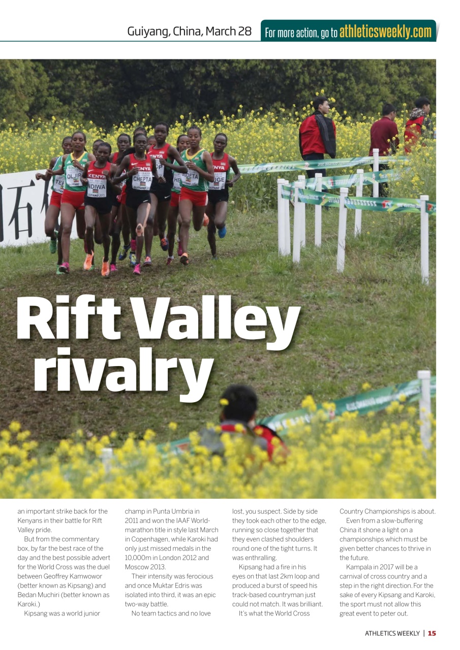AW – Athletics Weekly Magazine Preview Pages
