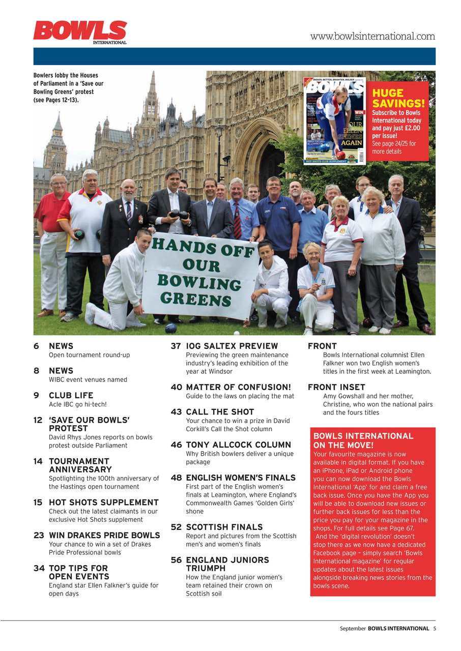 Bowls International Preview Pages