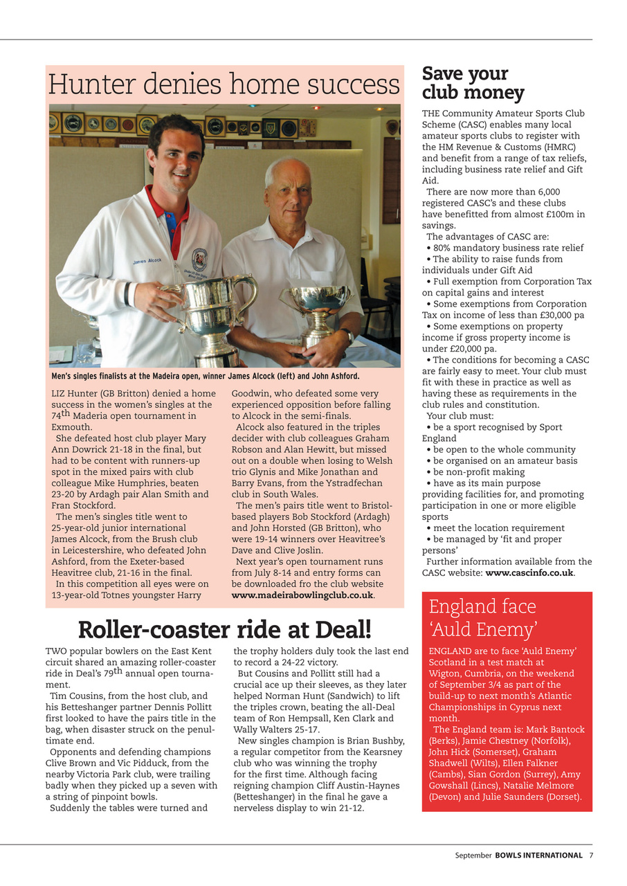Bowls International Preview Pages