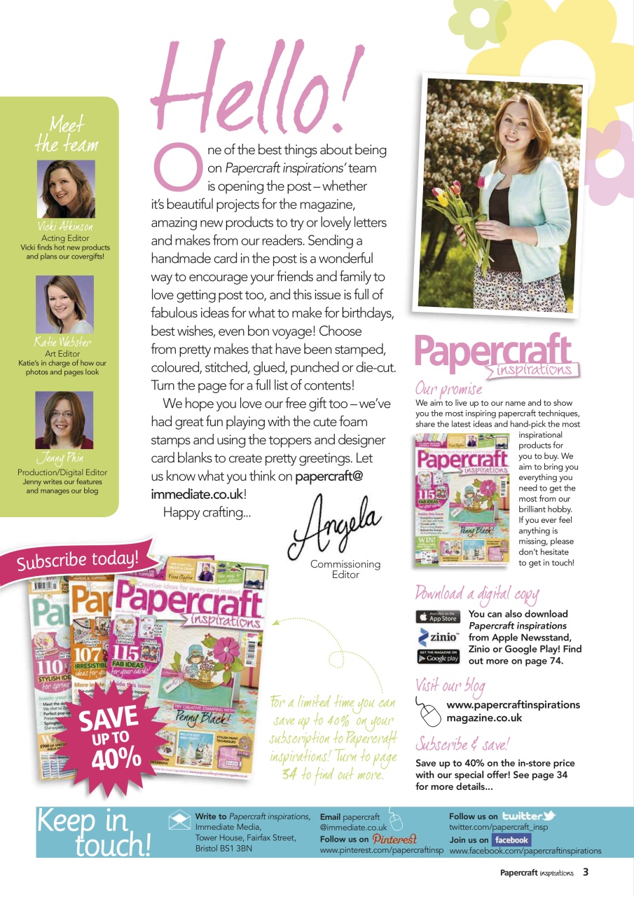 Papercraft Inspirations Preview Pages