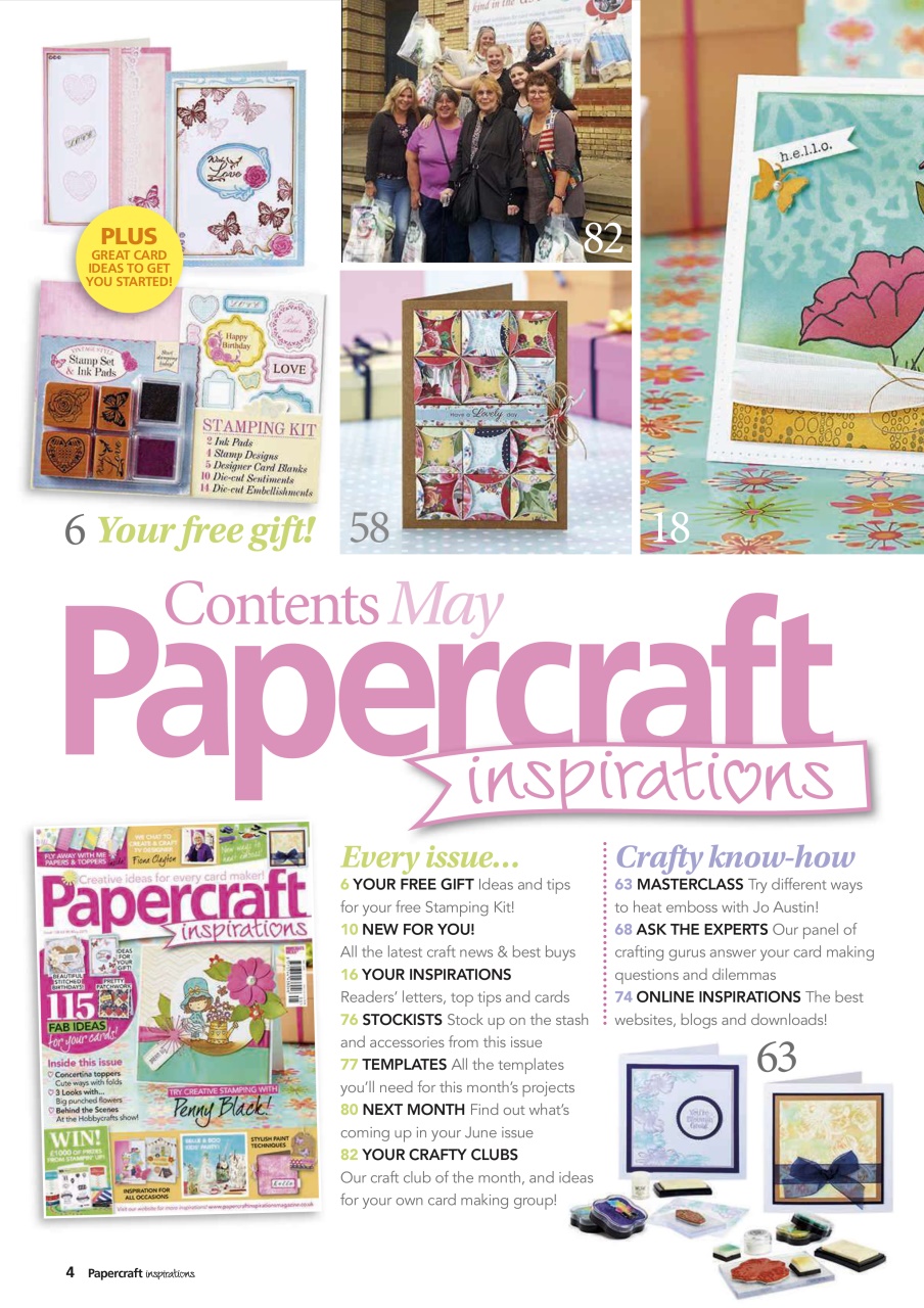 Papercraft Inspirations Preview Pages