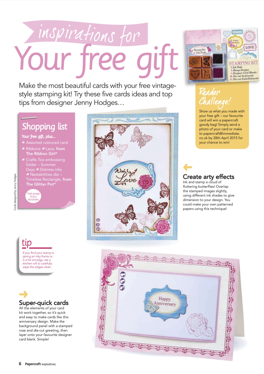 Papercraft Inspirations Preview Pages