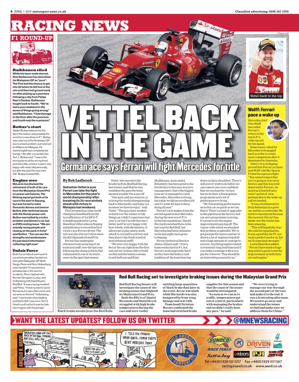Motorsport News Preview Pages