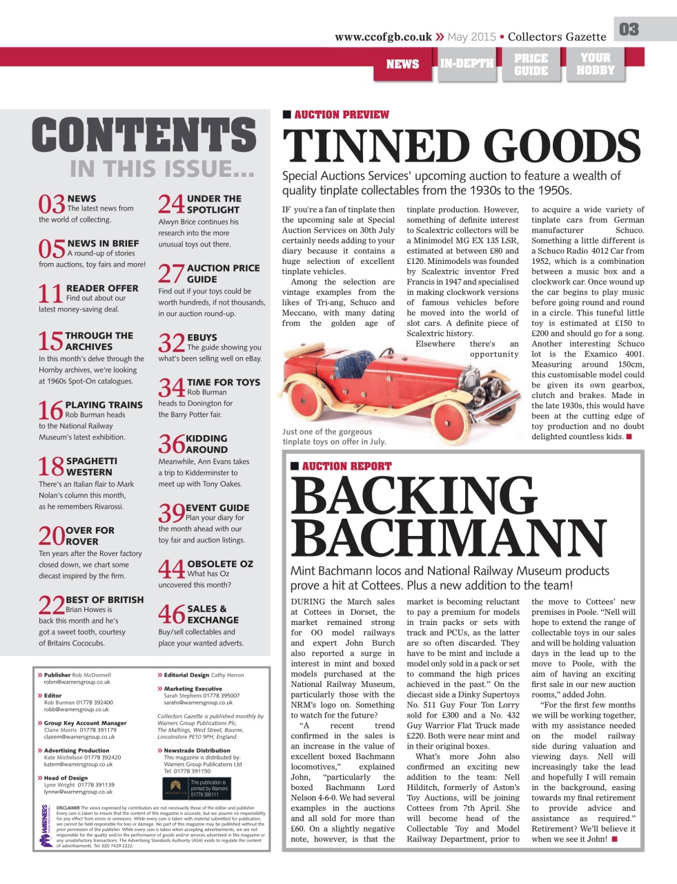 Collectors Gazette Preview Pages