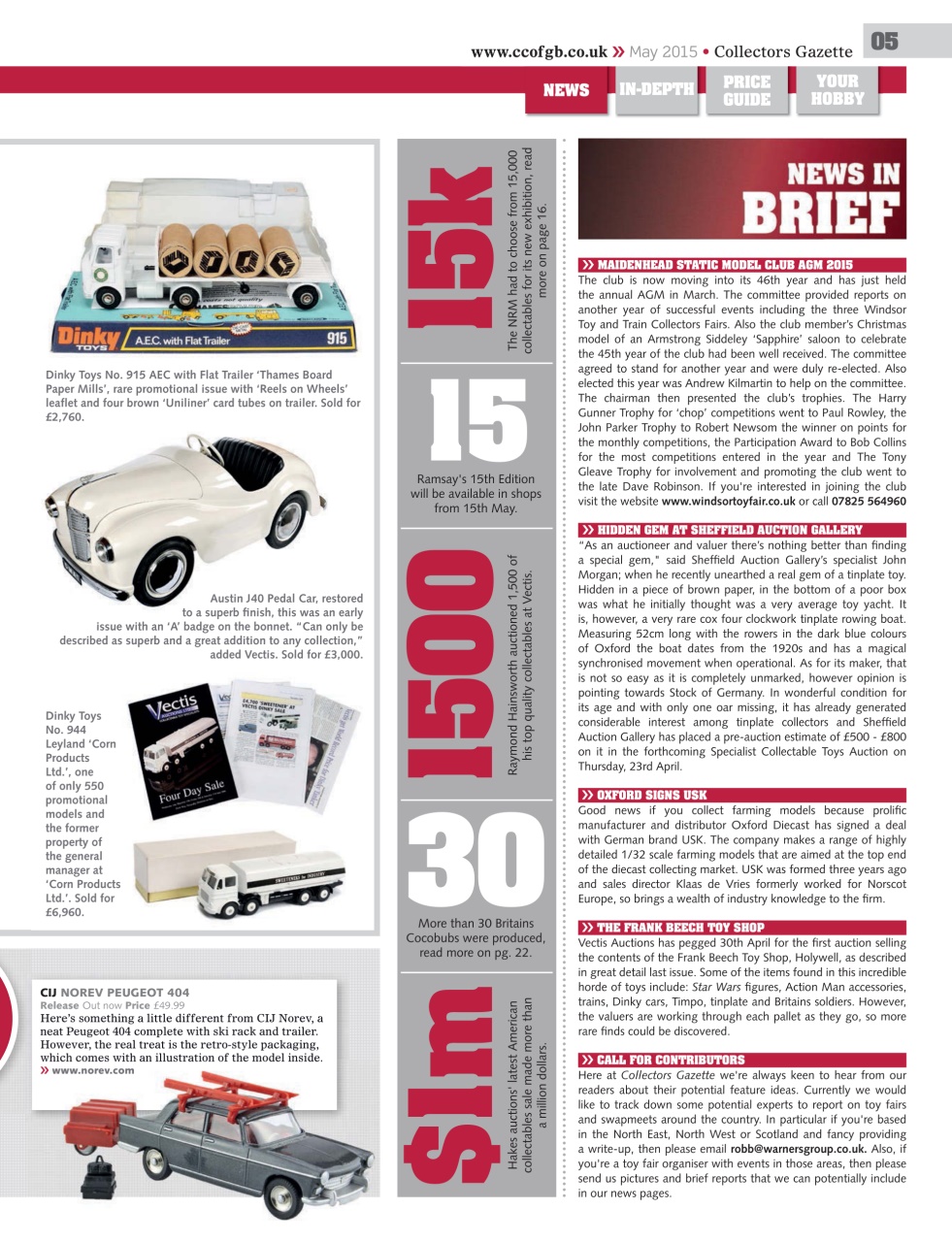 Collectors Gazette Preview Pages