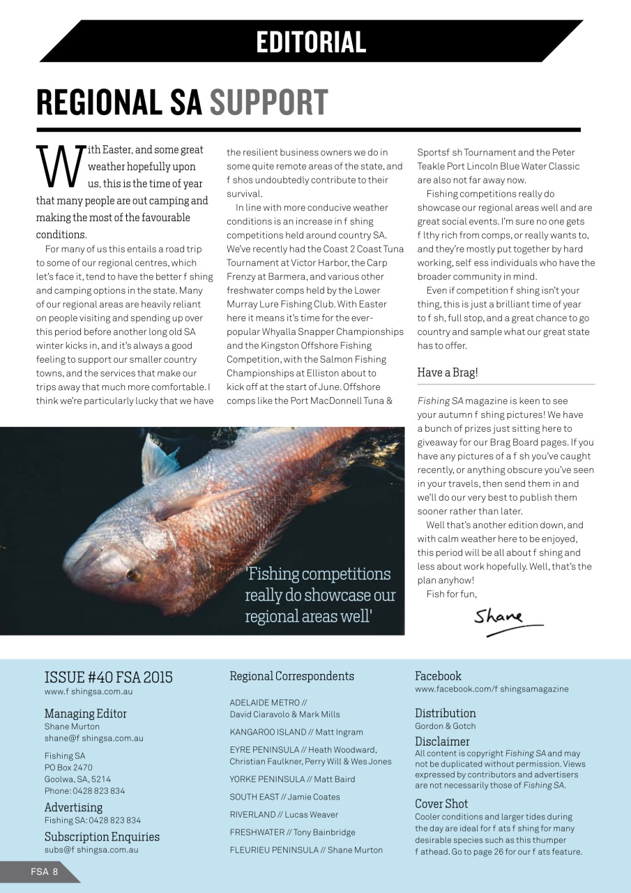 Fishing SA Preview Pages