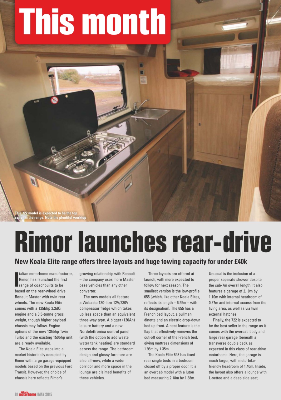 What Motorhome magazine Preview Pages