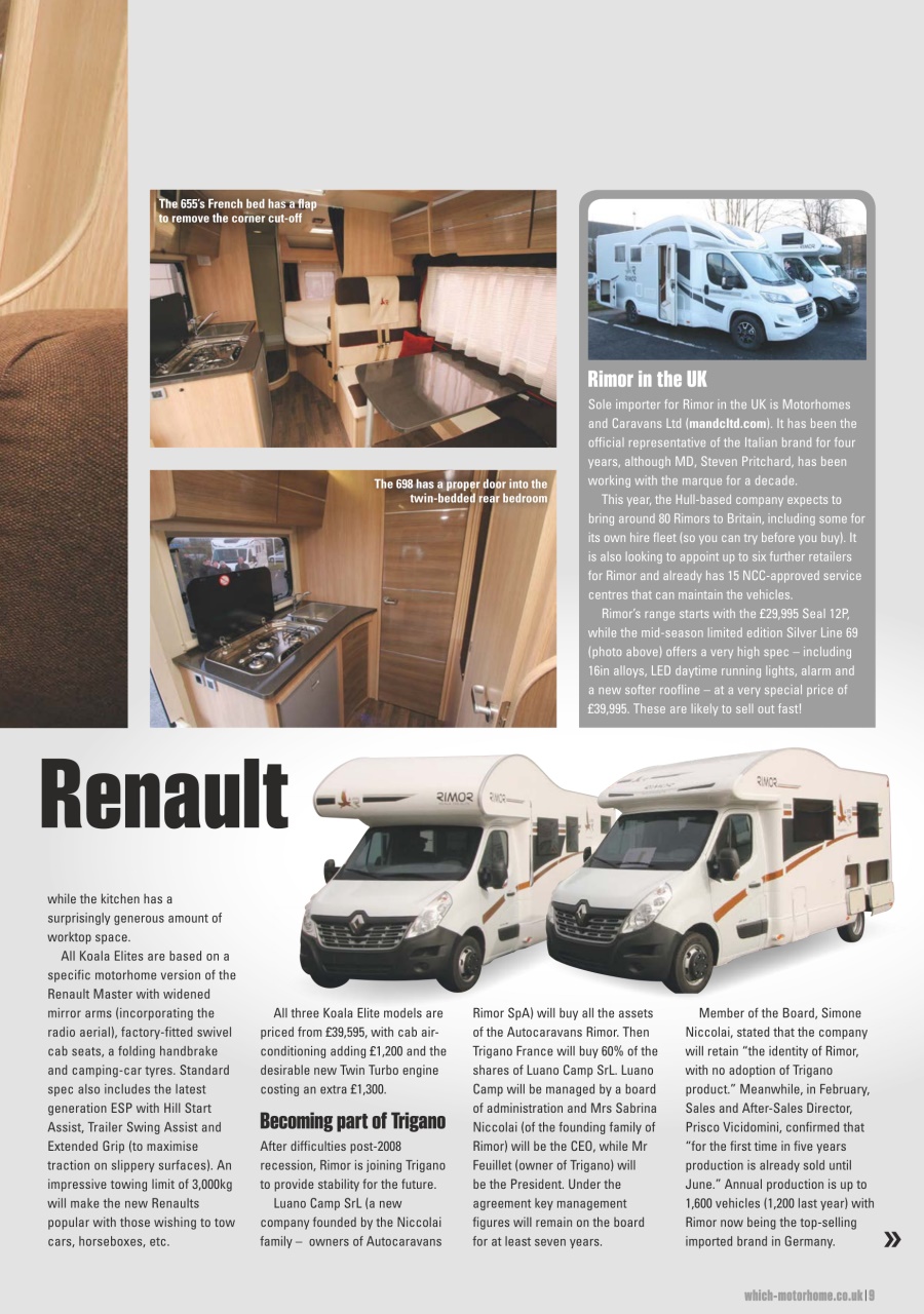 What Motorhome magazine Preview Pages