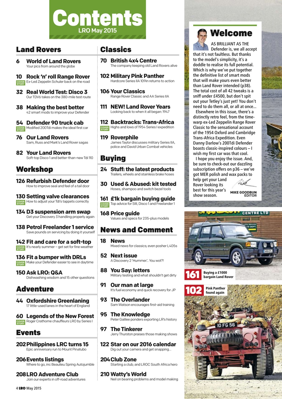 Land Rover Owner Preview Pages