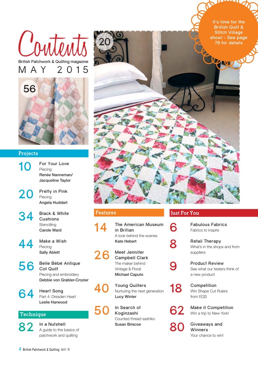 Patchwork and Quilting Preview Pages