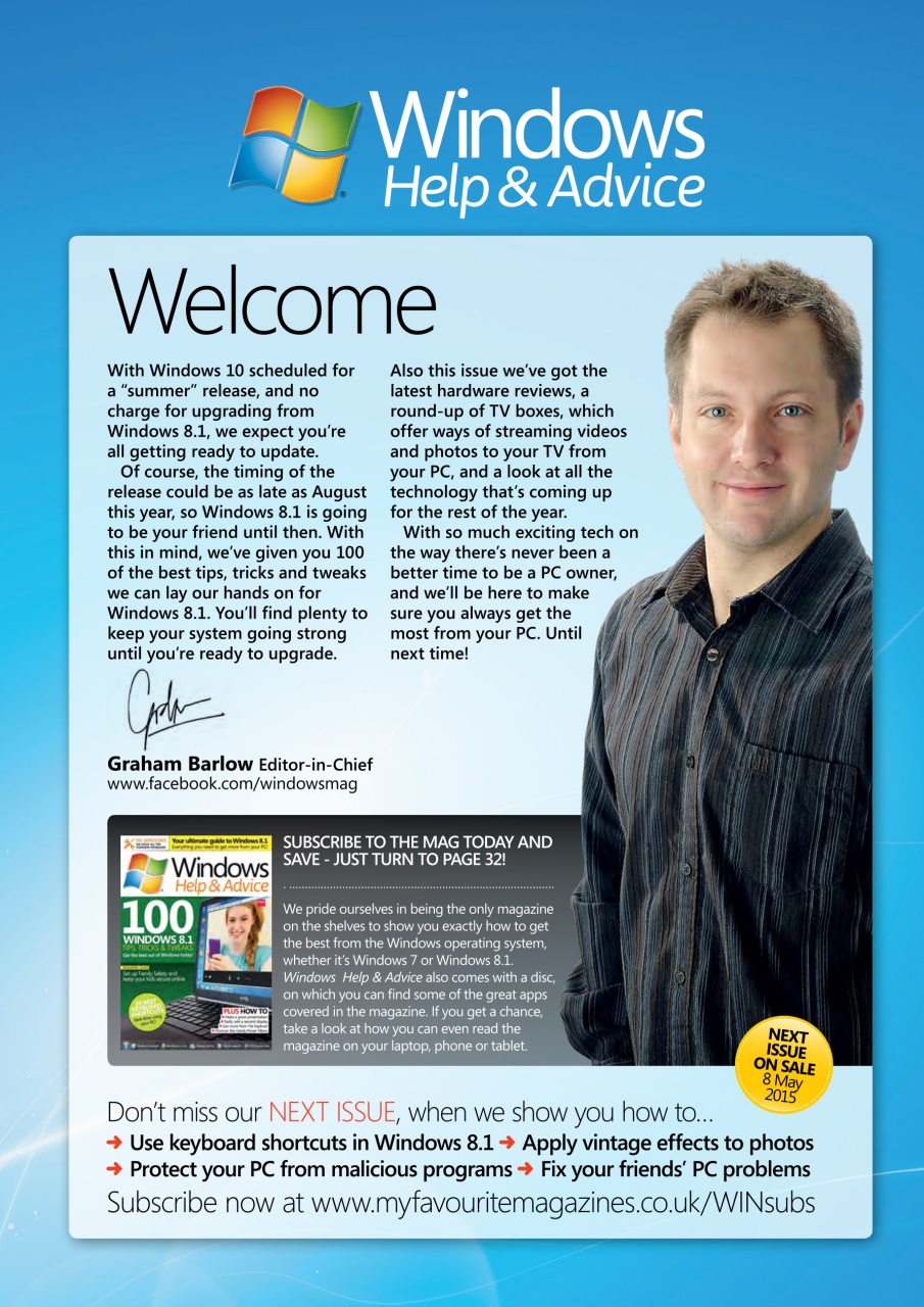 Windows Help & Advice Preview Pages