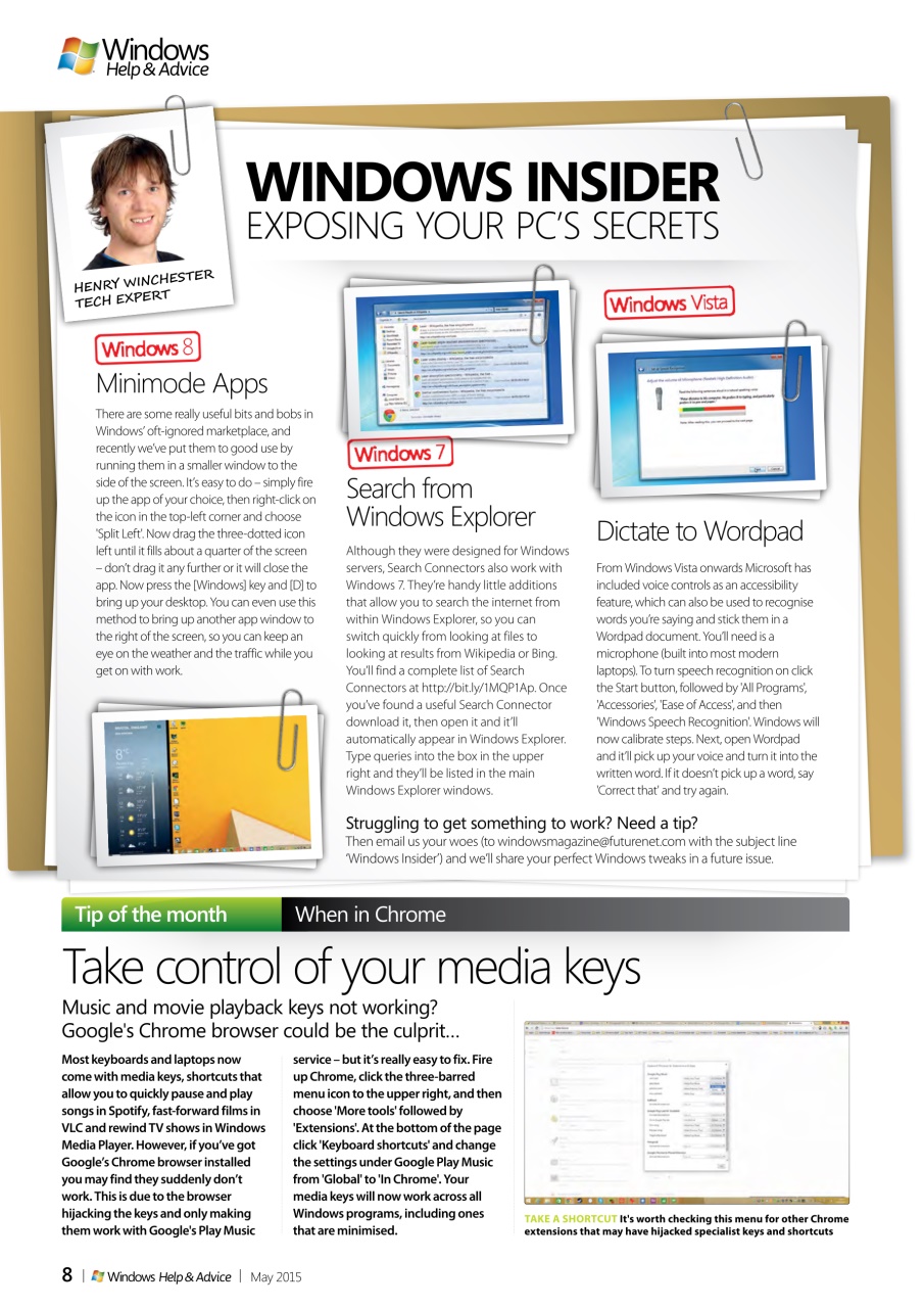 Windows Help & Advice Preview Pages