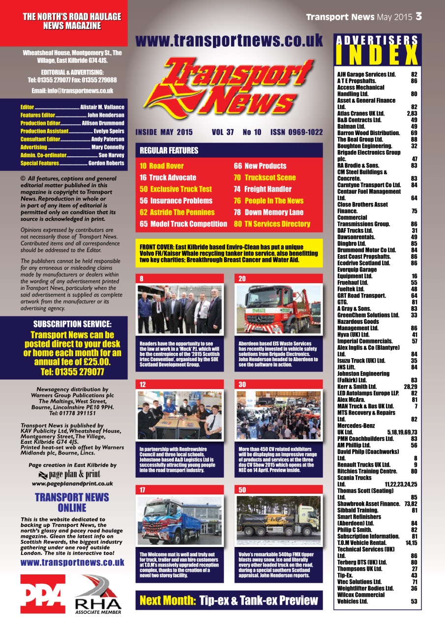 Transport News Preview Pages