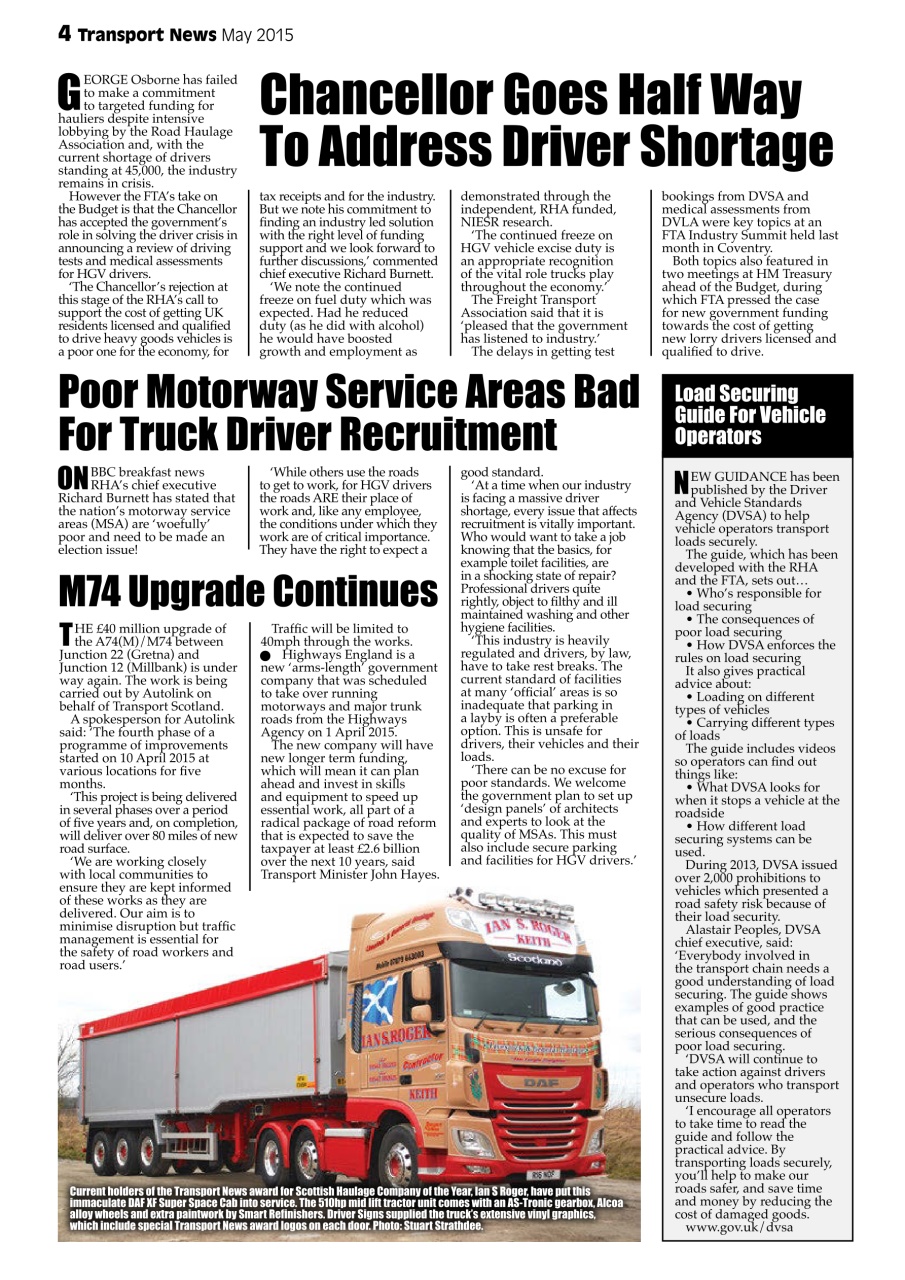 Transport News Preview Pages