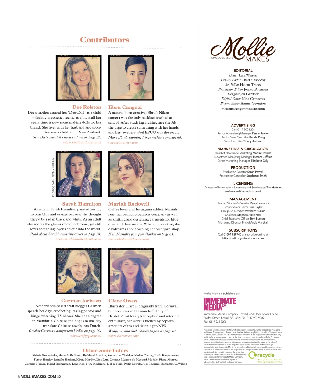 Mollie magazine Preview Pages